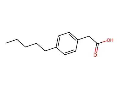 4-n-Pentylphenylacetic acid structure