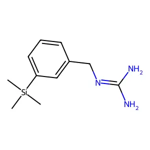 3-Trimethylsilylbenzylguanidine structure