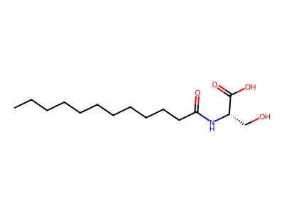 N-Dodecanoylserine structure
