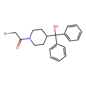 Ketone, bromomethyl 4-(diphenylhydroxymethyl)piperidino structure