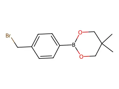 2-[3-(Bromomethyl)phenyl]-4,4,5,5-tetramethyl-1,3,2-dioxaborolane structure