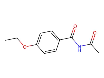 Benzamide, N-acetyl-4-ethoxy- structure