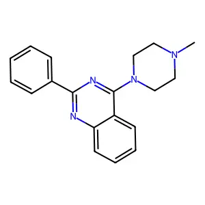 4-(4-Methyl-1-piperazinyl)-2-phenylquinazoline structure