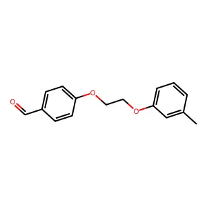 4-[2-(3-Methylphenoxy)ethoxy]benzaldehyde structure