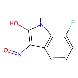 7-Fluoro-3-(hydroxyimino)indolin-2-one structure