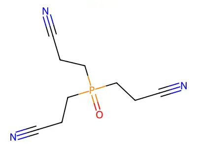 Propanenitrile, 3,3',3''-phosphinylidynetris- structure