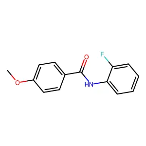 N-(2-fluorophenyl)-4-methoxybenzamide structure