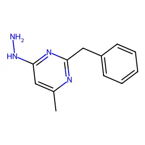 2-Benzyl-4-hydrazinyl-6-methylpyrimidine structure