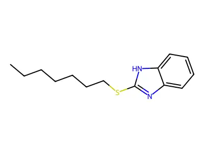2-(heptylthio)-1H-benzo[d]imidazole structure