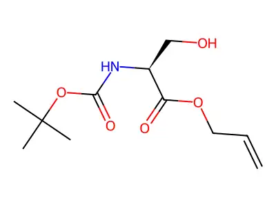N-Boc-L-Serine Allyl Ester structure