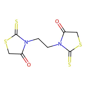 Rhodanine, 3,3'-ethylenedi- structure
