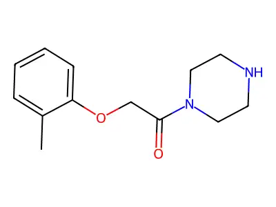 2-(2-Methylphenoxy)-1-(piperazin-1-yl)ethan-1-one structure