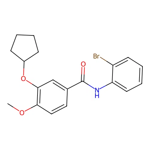 Benzamide,n-(2-bromophenyl)-3-(cyclopentyloxy)-4-methoxy- structure