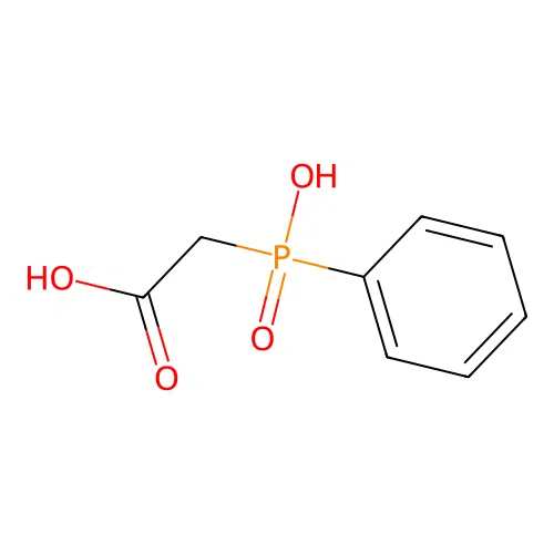 2-[Hydroxy(phenyl)phosphoryl]acetic acid structure