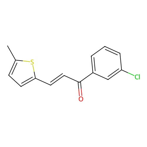 (2E)-1-(3-Chlorophenyl)-3-(5-methylthiophen-2-yl)prop-2-en-1-one structure