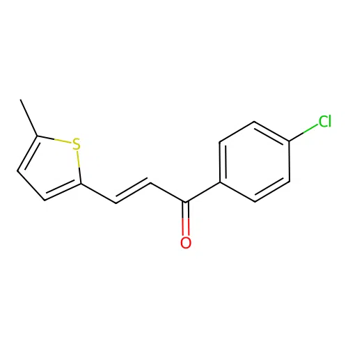 (2E)-1-(4-Chlorophenyl)-3-(5-methylthiophen-2-yl)prop-2-en-1-one structure