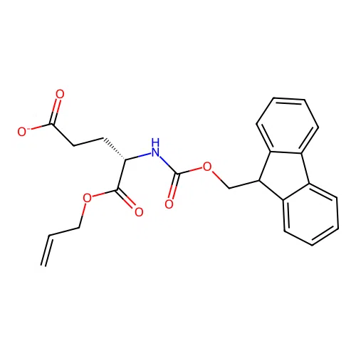 L-Glutamic acid, N-[(9H-fluoren-9-ylmethoxy)carbonyl]-, 1-(2-propen-1-yl) ester structure