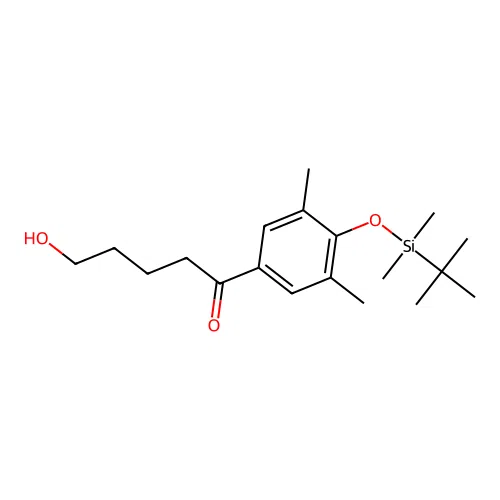 1-[4-[[(1,1-Dimethylethyl)dimethylsilyl]oxy]-3,5-dimethylphenyl]-5-hydroxy-1-pentanone structure