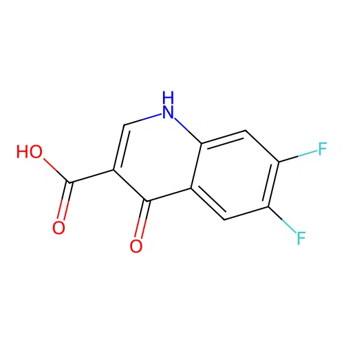 6,7-Difluoro-4-oxo-1,4-dihydroquinoline-3-carboxylic acid structure