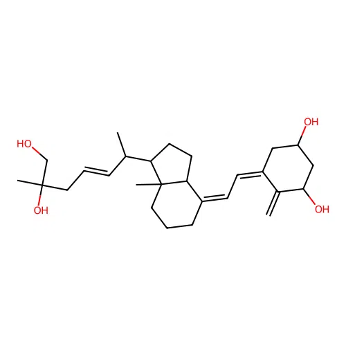 delta-22-1,25S,26-Trihydroxyvitamin D3 structure