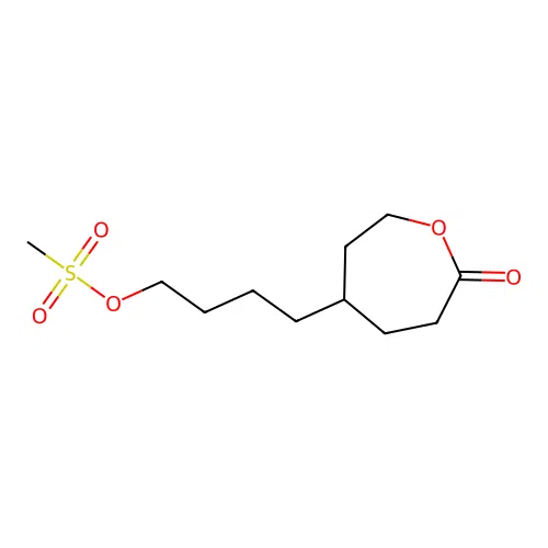 4-(7-Oxooxepan-4-yl)butyl methanesulfonate structure