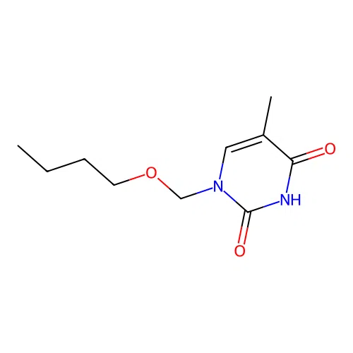 1-(Butoxymethyl)-5-methylpyrimidine-2,4-dione structure