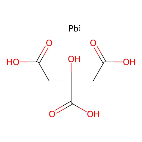 Bis[[2-(5-hydroxy-4,7-dioxo-1,3,2lambda2-dioxaplumbepan-5-yl)acetyl]oxy]lead structure