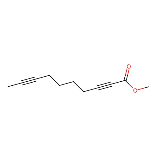 2,8-Decadiynoic acid, methyl ester structure