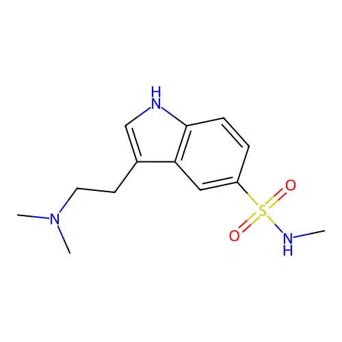3-(2-Dimethylamino-ethyl)-1H-indole-5-sulfonic acid methylamide structure