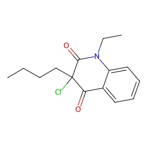 3-Butyl-3-chloro-1-ethylquinoline-2,4-dione structure