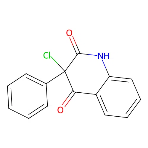 3-chloro-3-phenyl-1H-quinoline-2,4-dione structure
