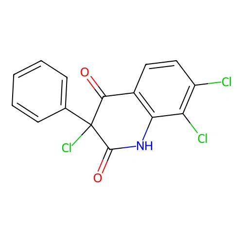 3,7,8-trichloro-3-phenyl-1H-quinoline-2,4-dione structure