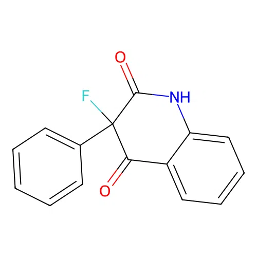 3-fluoro-3-phenyl-2,4(1H,3H)-quinolinedione structure