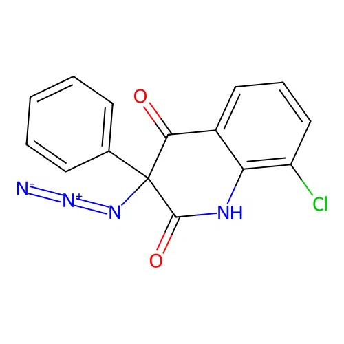 3-azido-8-chloro-3-phenyl-1H-quinoline-2,4-dione structure