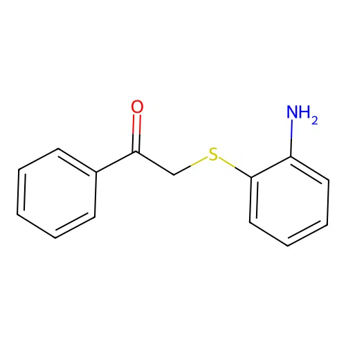 Ethanone, 2-[(aminophenyl)thio]-1-phenyl- structure