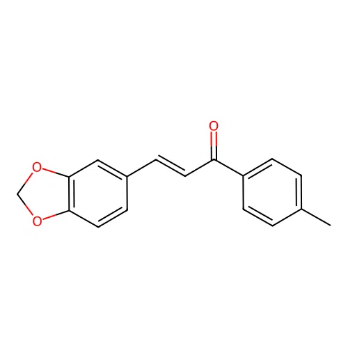 2-Propen-1-one, 3-(1,3-benzodiol-5-yl)-1-(4-methylphenyl)- structure