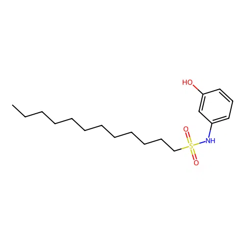 (Dodecylsulfonyl)(3-hydroxyphenyl)amine structure