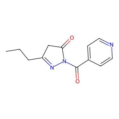 5-propyl-2-(pyridine-4-carbonyl)-4H-pyrazol-3-one structure