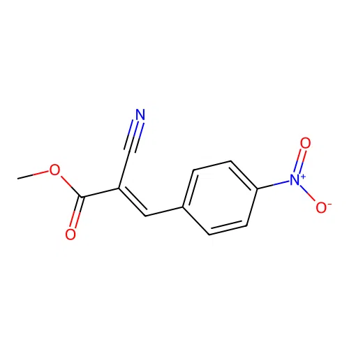 Methyl 2-cyano-3-(4-nitrophenyl)-2-propenoate structure