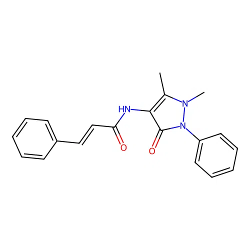 Cinnamamide, N-antipyrinyl- structure