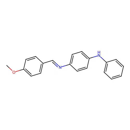N-(4-anilinophenyl)-N-(4-methoxybenzylidene)amine structure