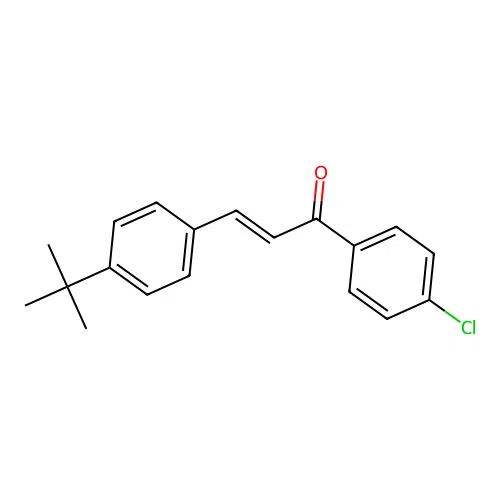 (2E)-3-(4-tert-Butylphenyl)-1-(4-chlorophenyl)prop-2-en-1-one structure