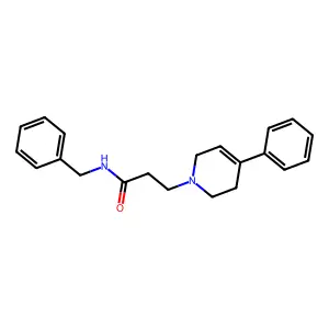 N-Benzyl-3-(4-phenyl-1,2,3,6-tetrahydropyridino)-propionamide structure