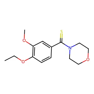 (4-Ethoxy-3-methoxyphenyl)-morpholin-4-ylmethanethione structure