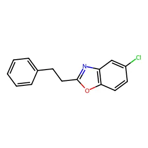 Benzoxazole, 5-chloro-2-(2-phenylethyl)- structure