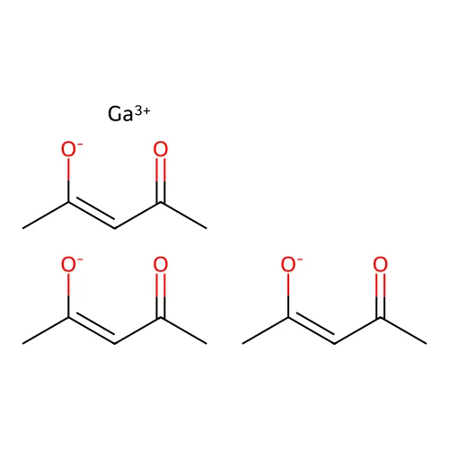 Gallium tris(acetylacetonate) structure