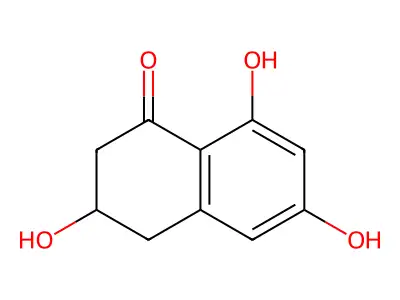 1(2H)-Naphthalenone, 3,4-dihydro-3,6,8-trihydroxy-, (3R)- structure