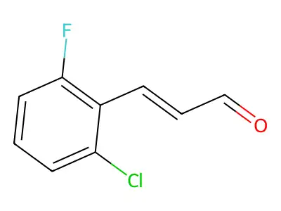 (E)-3-(2-Chloro-6-fluorophenyl)acrylaldehyde structure