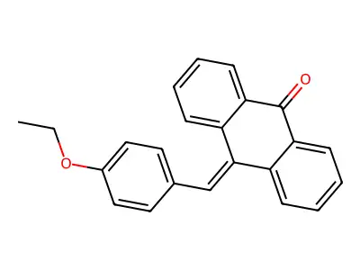 10-(4-Ethoxybenzylidene)-9-anthrone structure