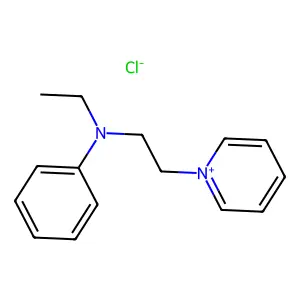 Pyridinium, 1-(2-(ethylphenylamino)ethyl)-, chloride (1:1) structure